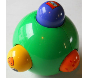 LEGO Fel groen Primo Rattle Bal met sliding knobs (75971)