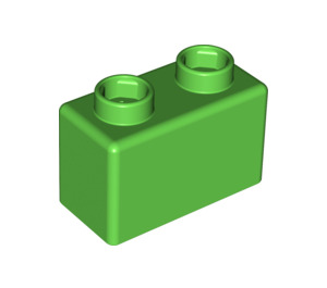 LEGO Fel groen Quatro Steen 1 x 2 (63.4 X 31.4) (48287)