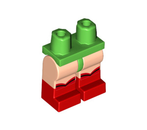 LEGO Lysegrønn Robin - Laughing Minifigur Hofter og ben (3815 / 29339)