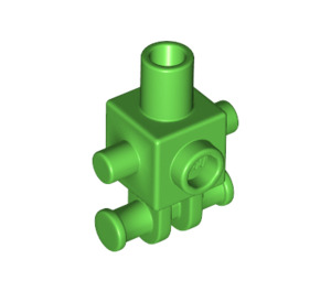 LEGO Fel groen Robot Torso (24078)