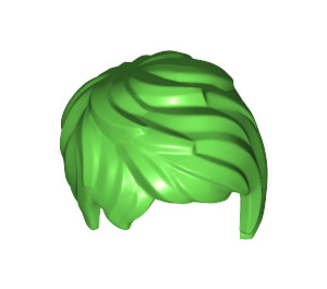LEGO Fel groen Kort Tousled Haar naar Links geveegd (37823)