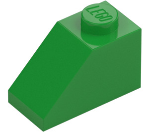 LEGO Bright Green Slope 1 x 2 (45°) (3040 / 6270)