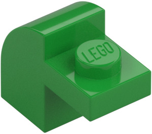 LEGO Jasno zielony Nachylenie 1 x 2 x 1.3 Zakrzywiony z Talerz (6091 / 32807)