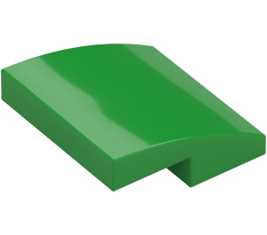 LEGO Bright Green Slope 2 x 2 Curved (15068)