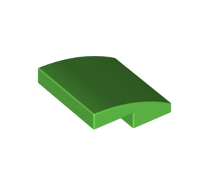 LEGO Bright Green Slope 2 x 2 Curved (15068)