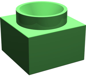 LEGO Fel groen Support 2 x 2 x 11 Solide Pillar Basis (6168)