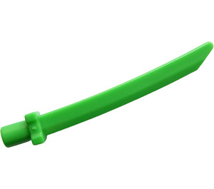 LEGO Bright Green Sword with Square Crossguard