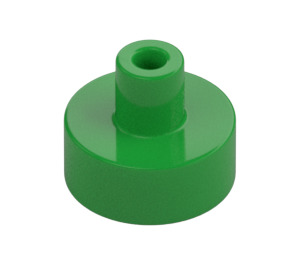 LEGO Leuchtendes Grün Fliese 1 x 1 Rund mit Hollow Stange (20482 / 31561)