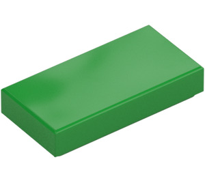 LEGO Bright Green Tile 1 x 2 with Groove (3069 / 30070)