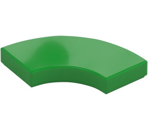 LEGO Bright Green Tile 2 x 2 Curved Corner (27925)