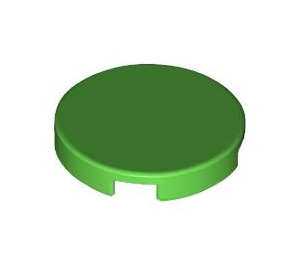 LEGO Bright Green Tile 2 x 2 Round with Bottom Stud Holder (14769)