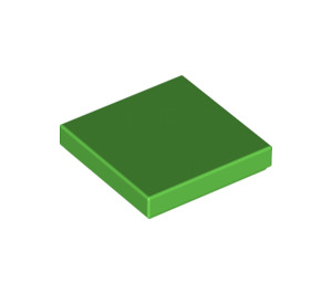 LEGO Fel groen Tegel 2 x 2 met groef (3068 / 88409)