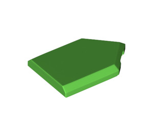 LEGO Leuchtend grün Fliese 2 x 3 Pentagonal (22385 / 35341)
