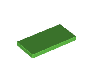 LEGO Fel groen Tegel 2 x 4 (87079)