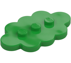 LEGO Klargrön Bricka 3 x 5 Cloud med 3 Knoppar (35470)