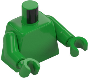 LEGO Verde brillante Busto con Braccia e Mani (73403 / 76382)