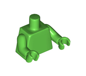 LEGO Leuchtend grün Torso mit Arme und Hände (76382 / 88585)