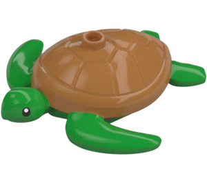 LEGO Bright Green Turtle with Medium Flesh Shell (104100)