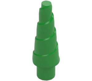 LEGO Verde brillante Unicorn Corno con Spirale (34078 / 89522)