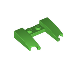 LEGO Fel groen Wig 3 x 4 x 0.7 met Uitsparing (11291 / 31584)