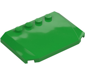 LEGO Bright Green Wedge 4 x 6 Curved (52031)