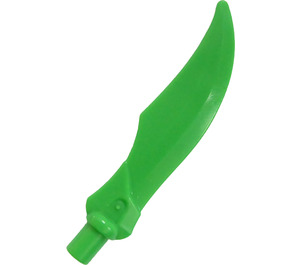 LEGO Bright Green Wide Blade Curved Sword