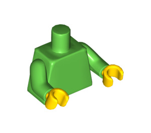 LEGO Vert clair Woman Minifig Torse (973 / 76382)