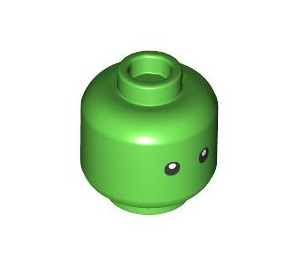 LEGO Bright Green Z-Blob Minifigure Head (Recessed Solid Stud) (3274 / 102976)