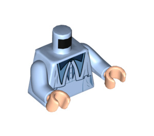 LEGO Lyseblå Beauxbatons Uniform Torso (973 / 76382)