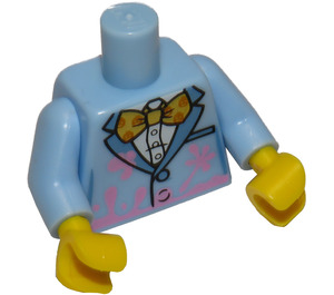 LEGO Azzurro brillante Birthday Cake Guy Minifigure Busto (973 / 88585)