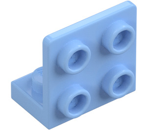 LEGO Leuchtendes Hellblau Halterung 1 x 2 - 2 x 2 Oben (99207)