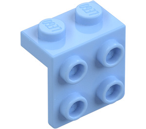 LEGO Bright Light Blue Bracket 1 x 2 with 2 x 2 (21712 / 44728)