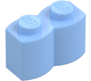 LEGO Bright Light Blue Brick 1 x 2 Log (30136)