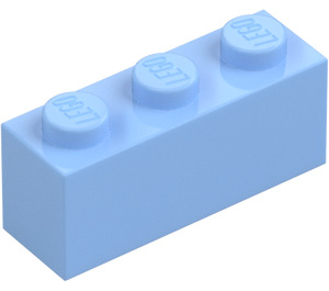 LEGO Bright Light Blue Brick 1 x 3 (3622 / 45505)