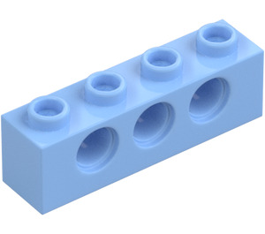 LEGO Bright Light Blue Brick 1 x 4 with Holes (3701)