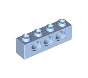 LEGO Bright Light Blue Brick 1 x 4 with Holes (3701)