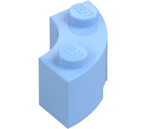 LEGO Bright Light Blue Brick 2 x 2 Round Corner with Stud Notch and Reinforced Underside (85080)