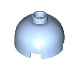 LEGO Bright Light Blue Brick 2 x 2 Round with Dome Top (Hollow Stud, Axle Holder) (3262 / 30367)