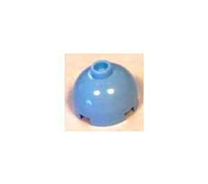 LEGO Leuchtendes Hellblau Stein 2 x 2 Rund mit Dome oben (Sicherheitsnoppe, Achshalter) (3262 / 30367)