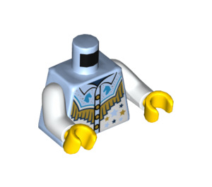 LEGO Světle modrá Discowboy Minifigurka Trup (973 / 76382)