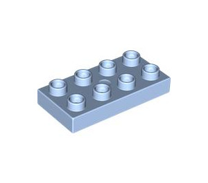 LEGO Bright Light Blue Duplo Plate 2 x 4 (4538 / 40666)
