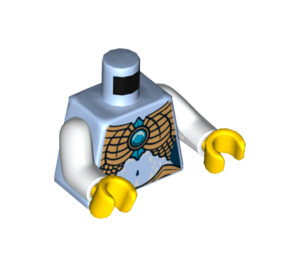 LEGO Bright Light Blue Eris With Pearl Gold Shoulder Armor and Chi Torso (973 / 76382)
