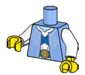 LEGO Lyseblå Euphrasia Torso (973)