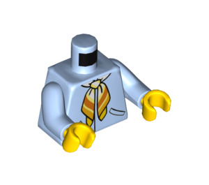 LEGO Lyseblå Kvinde med Bright Lys Blå Jakke Minifig Torso (973 / 76382)