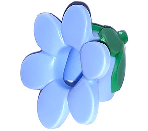 LEGO Bright Light Blue Flower Costume Head Cover with Green Bud