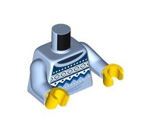 LEGO Bright Light Blue Guide Minifig Torso (973 / 76382)