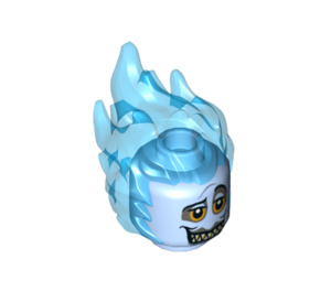 LEGO Bright Light Blue Hades Head (43377)