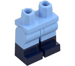 LEGO Bright Light Blue Hips with Bright Light Blue Legs and Dark Blue Boots Pattern (73200)