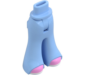 LEGO Bright Light Blue Hips with Flared Trousers with Pink shoes (101218)