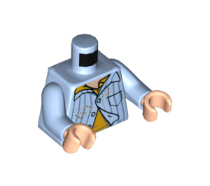 LEGO Leuchtendes Hellblau Louis Tully Minifigur Torso (973 / 76382)